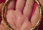 Vintage gold tone  Twist bracelet.