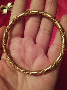Vintage gold tone  Twist bracelet.