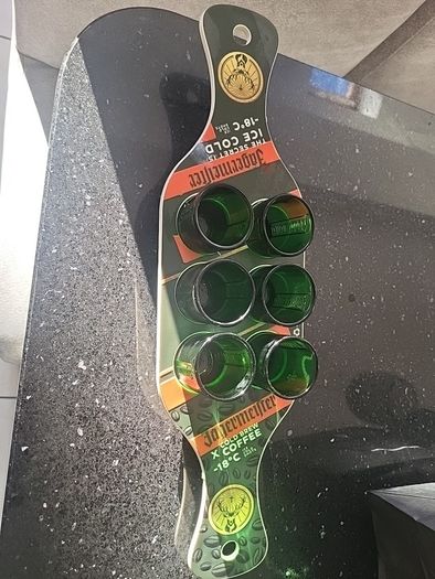 jagermeister x 6 shot glasses with  tray carrier