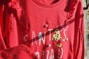 Great Embellished Dunnes Girls Christmas Pajamas Age 10 to 11 Yrs