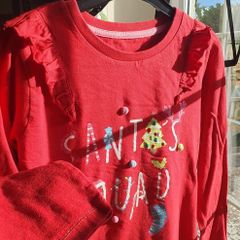 Great Embellished Dunnes Girls Christmas Pajamas Age 10 to 11 Yrs