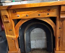Timber Fireplace and Insert