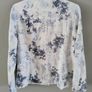 Denim floral design jacket UK size 14 in good condition see last three photos for exact measurements FREE STANDARD POSTAGE INCLUDED Image 2