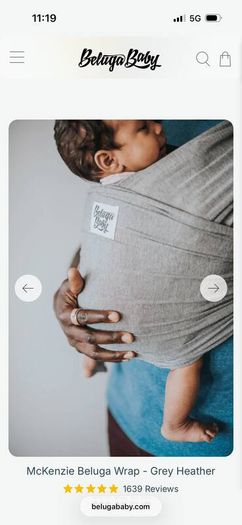 Beluga Baby Wrap - Grey Heather