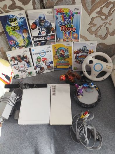 Wii Bundle with Mario Kart, Paper Mario & Skylanders