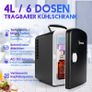 2-in-1 Mini Fridge, 4 Litres, with Cooling and Heating Function, 12 Volts using Cigarette Lighter and 230 Volts Socket for Cars, Offices and Dorms. Image 4