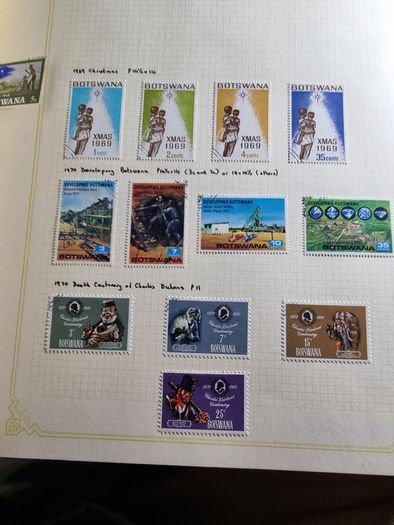 Stamp album 153 Botswana, Lesotho