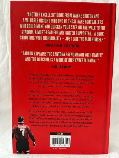 King Eric, Wayne Barton 2020 HB, Eric Cantona Biography, Manchester United