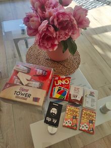 QUICK SALE (Moving out SALE): Party Games & Playing Cards Bundle - Tipsy Tower, UNO, and More
