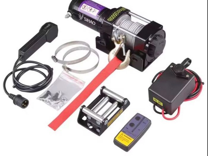 Electric Winch 4500lbs suit small jeep or quad , recovery trailer etc