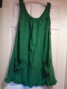 Green cotton dress/tunic