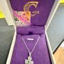 Caitlin Sterling Silver Four Leaf Clover Necklace Brand New Image 2