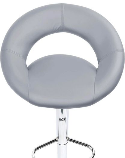 Heart Bar Stools Set of 2, Adjustable Breakfast Kitchen Faux Leather Bar Stools,Modern Dining Crescent Shaped Bar Seats MULTIPLE COLOURS AVAILABLE (FREE POSTAGE)
