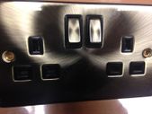 Twin Sockets Victorian Antique Brass Finish