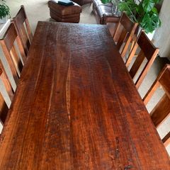 Teak Dining Table & 6 Chairs