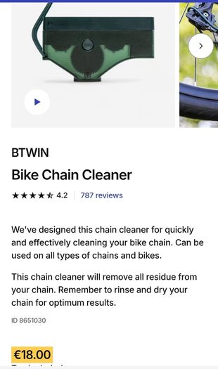 Bicycle chain cleaner