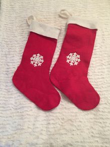 2 Brand New Felt Christmas Stockings