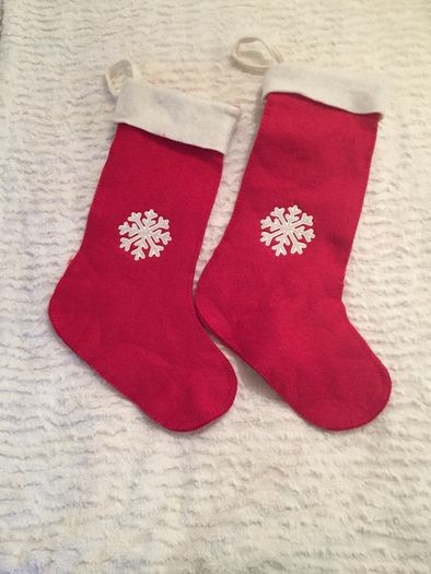 2 Brand New Felt Christmas Stockings