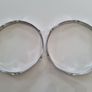 Ludwig 1970s genuine 14" triple flange hoops 6 hole lug ear Image 6