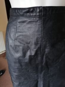 beautiful new designer leather skirt