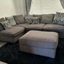 4 Seater Couch with Footstool Image 3