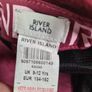 River Island velvet baseball cap hat womens girls burgundy gold Image 10