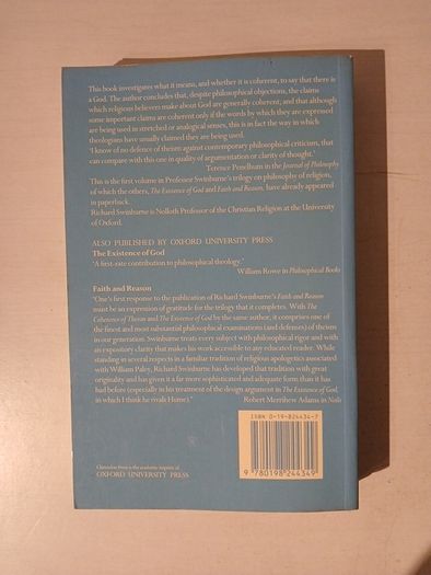 The Conference of Theism by Richard Swinburne