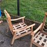 Mid Century Danish  Armchairs Frames Image 3