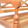 Batavia Bench 98 cm Solid Mahogany Wood Light Brown Image 4