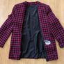 Debbie vintage wool pink black hundstooth jacket blazer size M 12 ,  Ireland Image 6
