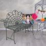 Garden Bench Antique Iron Bench Nostalgic Bench Wrought Iron Image 3