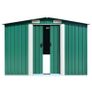 Garden Shed Green 257x990x181 cm Galvanised steel Image 3