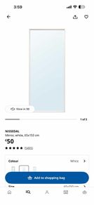 white ikea mirror