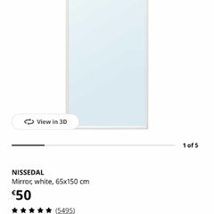 white ikea mirror