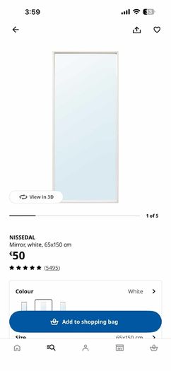 white ikea mirror