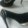 Feud London black suede heels size 5 Image 4