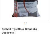 Black wall and floor tile grout