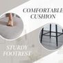 Set of 2 Kitchen Bar Stools Breakfast Bar Chairs for Dining Room Image 5