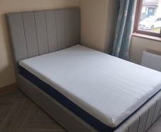 Double  nd king size Cream pennal Gaslift beds available. free delivery