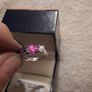 sterling silver multi coloured stone ring Image 4