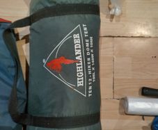camping tent and chairs