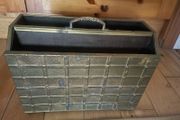 Vintage brass magazine holder
