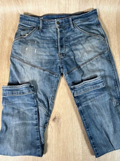 G Star Jeans Mens 30x30 Blue 5620 Double Knee 3D Straight Tapered Vintage
