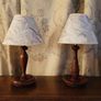 Mid-century pair of wood turned lamps Image 2