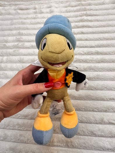 Jiminy Cricket Plush Soft Pinocchio Disney Store approx. 20 cm. Dirty Used Please see photos