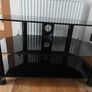 Black Glass TV Stand - Excellent Condition Image 4