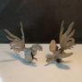 A Pair of Charles X Silver Plated Fighting Cockerels (C.1830) Image 2