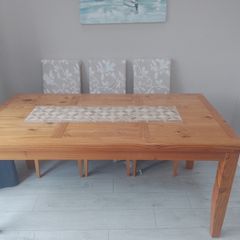 table and six chairs