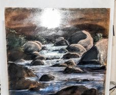 Lovely painting on board