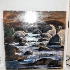 Lovely painting on board